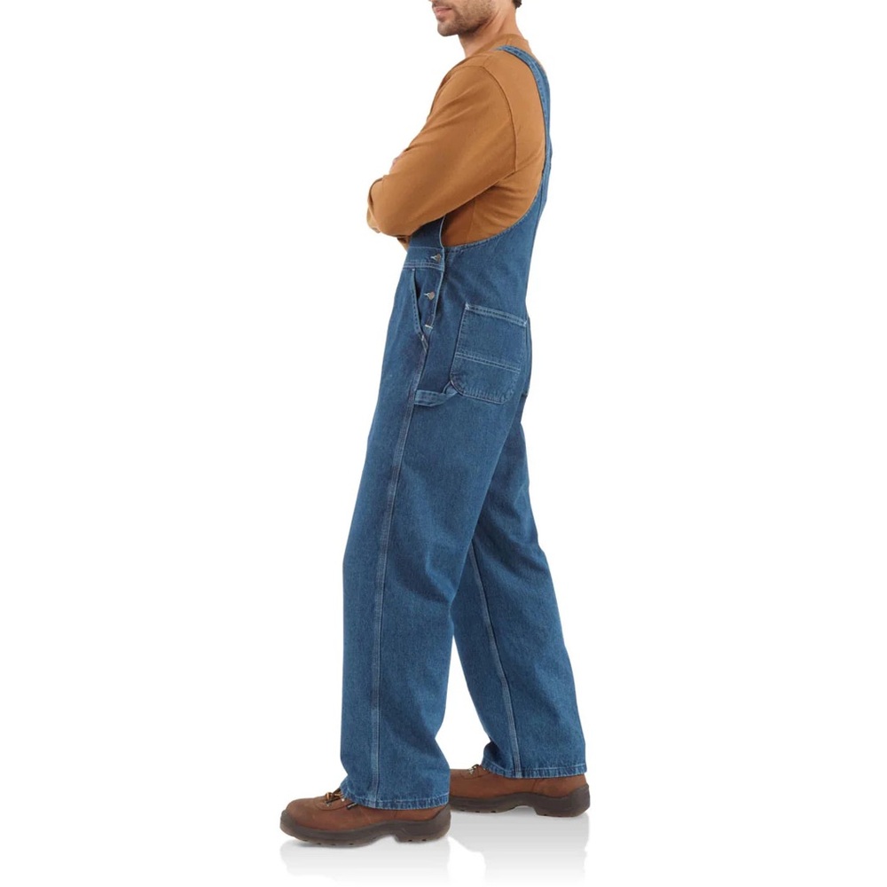 Carhartt Vintage Denim Overalls 2008 R07 Dst in Blue Sz 34/28